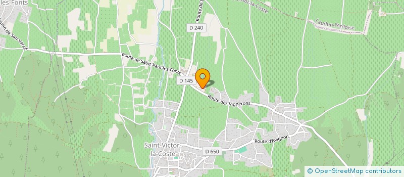 localisation de l'entreprise ENTRE CEVENNES ET VENTOUX  SAINT-VICTOR-LA-COSTE