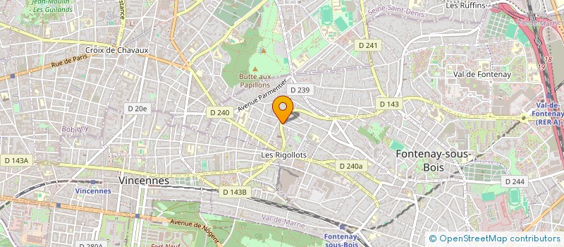 localisation de l'entreprise ENTRE CHIEN ET LOUVE à FONTENAY-SOUS-BOIS