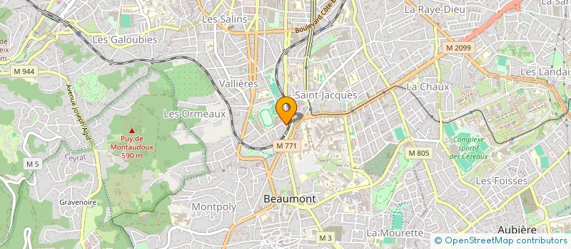 localisation de l'entreprise ENTRE CIEL ET TERRE  CLERMONT-FERRAND