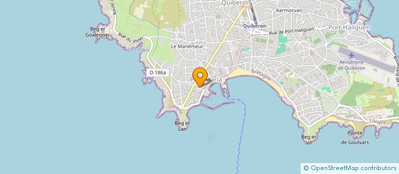 localisation de l'entreprise ENTRE CIEL ET TERRE à QUIBERON