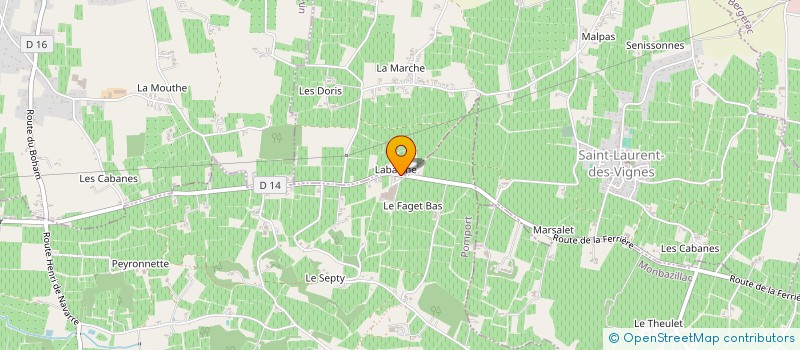 localisation de l'entreprise ENTRE CIEL ET TERRE à BERGERAC
