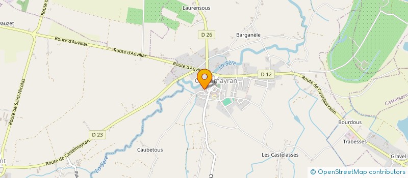 localisation de l'entreprise ENTRE CIEL ET TERRE  CASTELMAYRAN