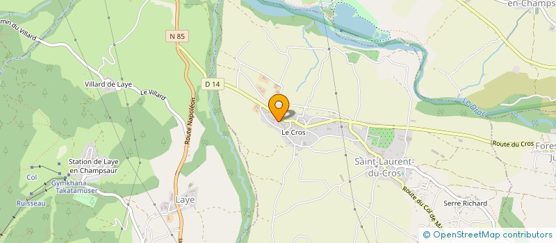 localisation de l'entreprise ENTRE CIEL ET TERRE  SAINT-LAURENT-DU-CROS