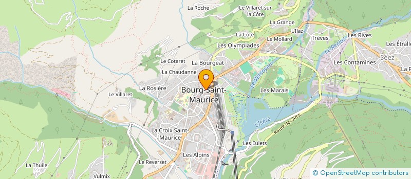 localisation de l'entreprise ENTRE CIEL ET TERRE à BOURG-SAINT-MAURICE