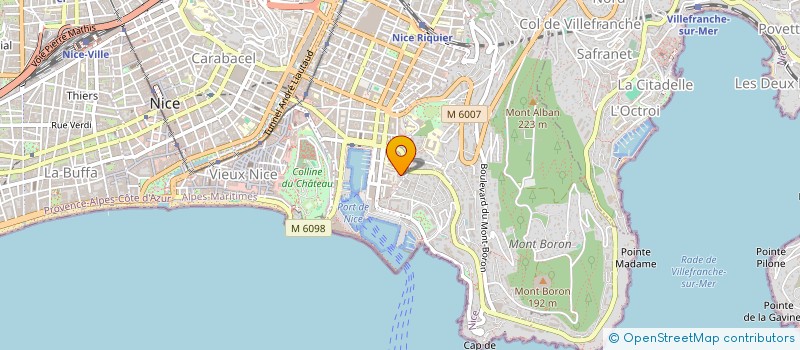 localisation de l'entreprise ENTRE CIEL ET TERRE à NICE