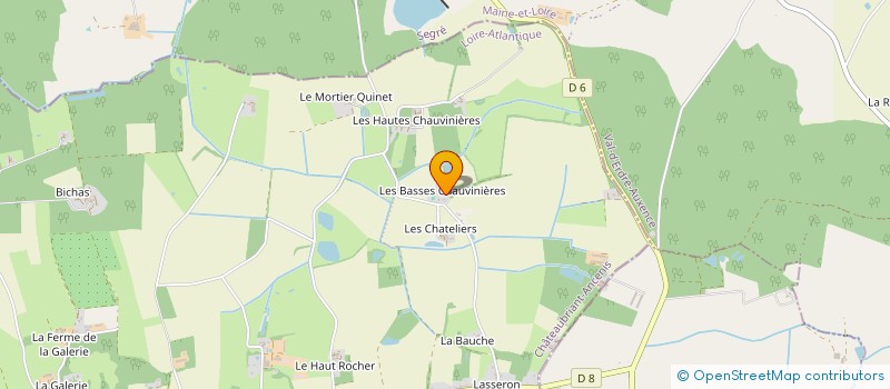 localisation de l'entreprise ENTRE CIEL ET TERRE HAUT-ANJOU LOIRE-ATLANTIQUE  LOIREAUXENCE