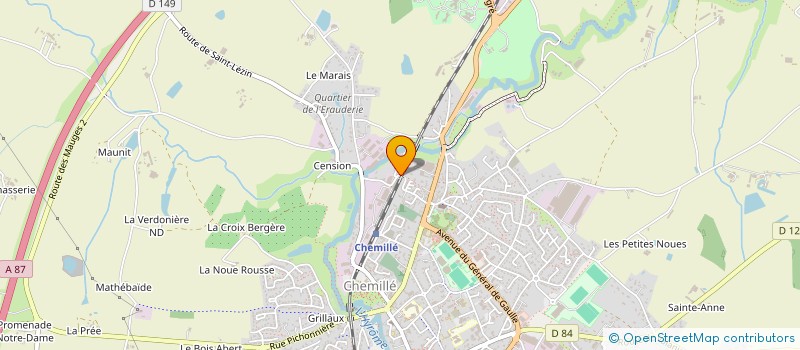 localisation de l'entreprise ENTRE COEURS ET VOIX  CHEMILLE-EN-ANJOU