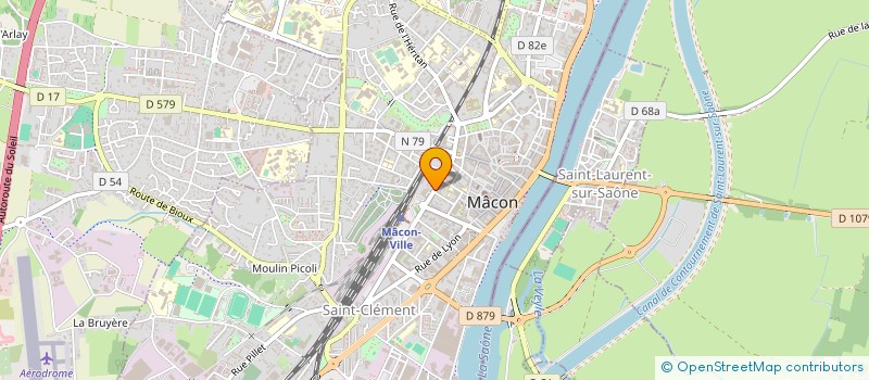 localisation de l'entreprise ENTRE COUR ET JARDIN à MACON