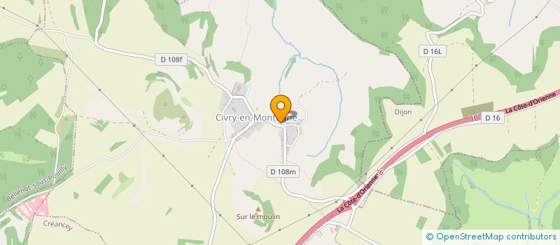 localisation de l'entreprise ENTRE COUSINS  CIVRY-EN-MONTAGNE