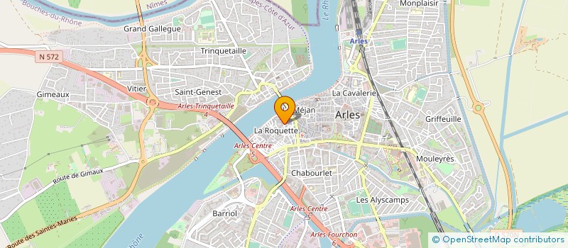 localisation de l'entreprise ENTRE DEUX à ARLES