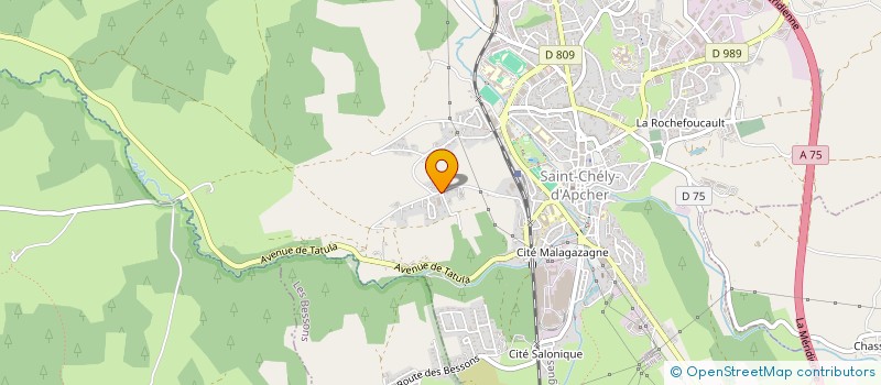 localisation de l'entreprise ENTRE DEUX  SAINT CHELY D'APCHER