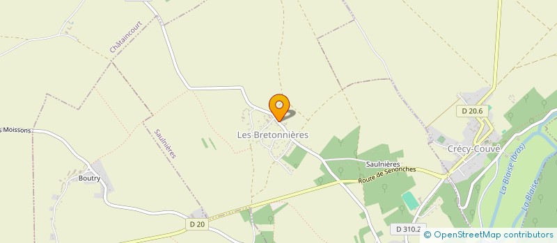 localisation de l'entreprise ENTRE DEUX ARBRES à SAULNIERES