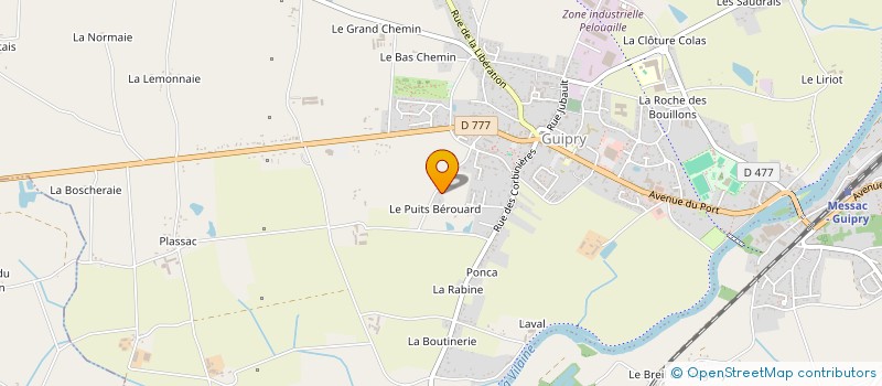 localisation de l'entreprise ENTRE-DEUX BRETAGNES  GUIPRY-MESSAC