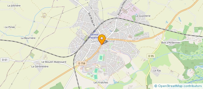 localisation de l'entreprise ENTRE DEUX DANSES à SAINTE-PAZANNE