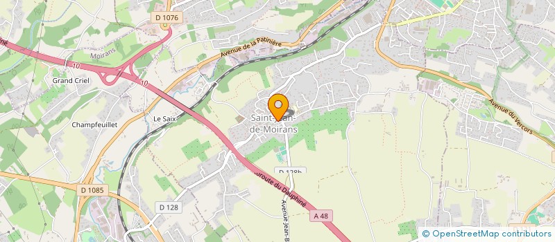 localisation de l'entreprise ENTRE DEUX FEUILLES  SAINT-JEAN-DE-MOIRANS