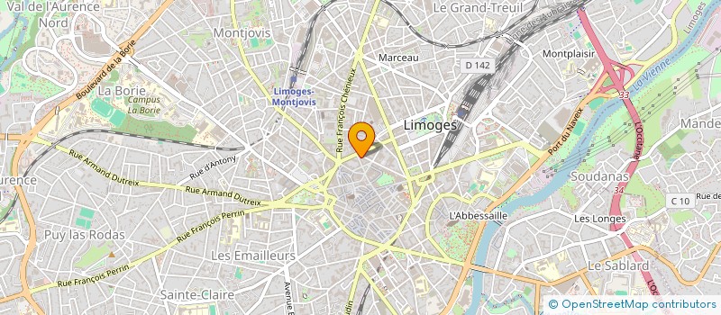 localisation de l'entreprise ENTRE DEUX LIONS à LIMOGES