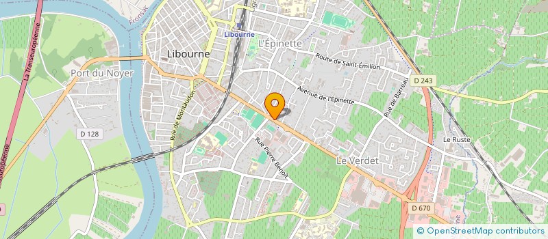 localisation de l'entreprise ENTRE DEUX MERS LOCATION VENTE  LIBOURNE