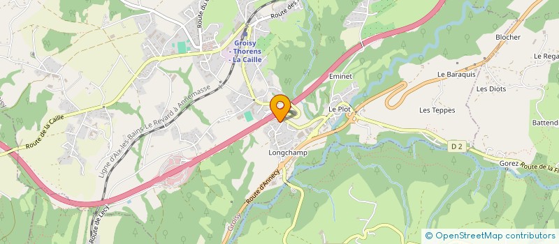 localisation de l'entreprise ENTRE DEUX PINS  GROISY