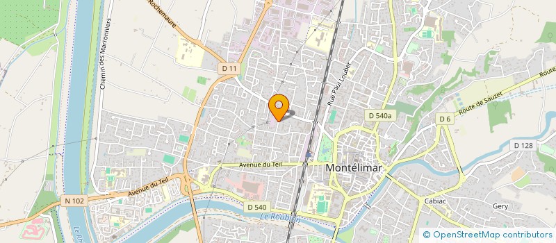 localisation de l'entreprise ENTRE DEUX RIVES à MONTELIMAR