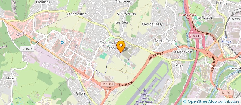 localisation de l'entreprise ENTRE DEUX TRAIT D'O  EPAGNY METZ-TESSY