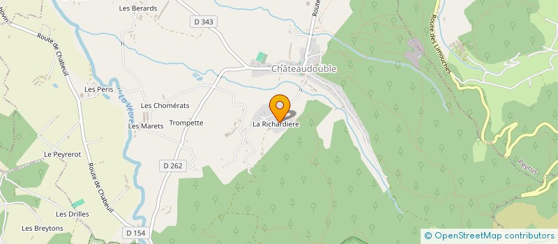 localisation de l'entreprise ENTRE DEUX VIRGULES à CHATEAUDOUBLE