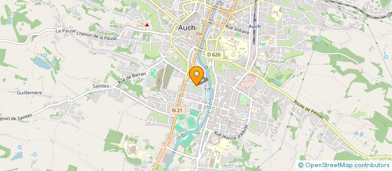 localisation de l'entreprise ENTRE ELLES à AUCH