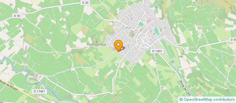 localisation de l'entreprise ENTRE FRERES M&T  CAUX