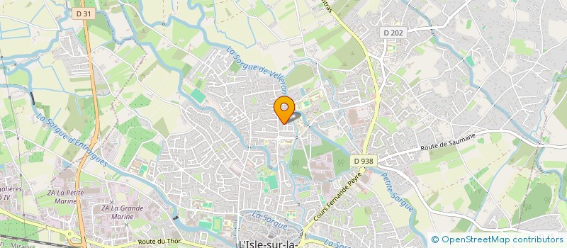 localisation de l'entreprise ENTRE G & O  L'ISLE-SUR-LA-SORGUE