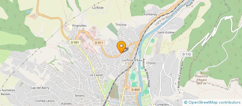 localisation de l'entreprise ENTRE GORGES ET CAUSSES à MILLAU