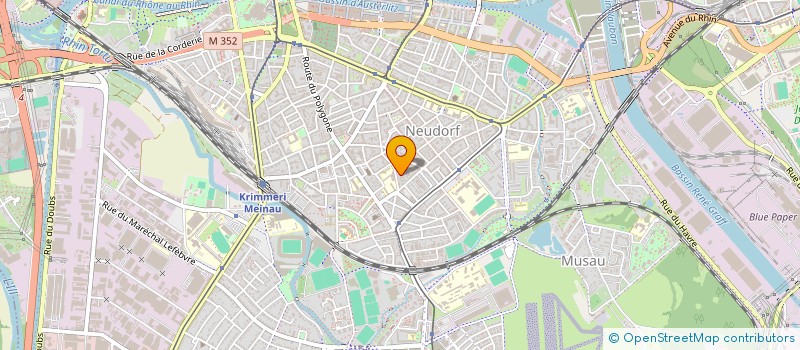 localisation de l'entreprise ENTRE GUILLEMETS EG à STRASBOURG