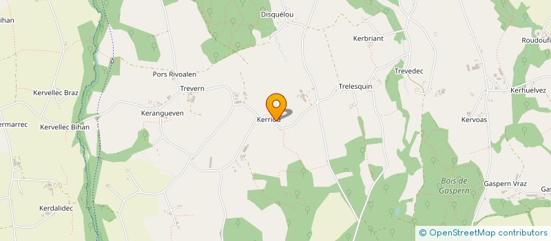 localisation de l'entreprise ENTRE HORIZON ET TOIT  PLOUGONVEN