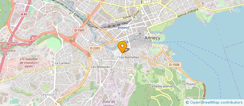 localisation de l'entreprise ENTRE LACS ET MONTAGNES à ANNECY