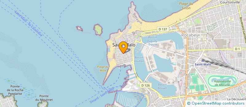 localisation de l'entreprise ENTRE LES 2 BAINS  SAINT-MALO