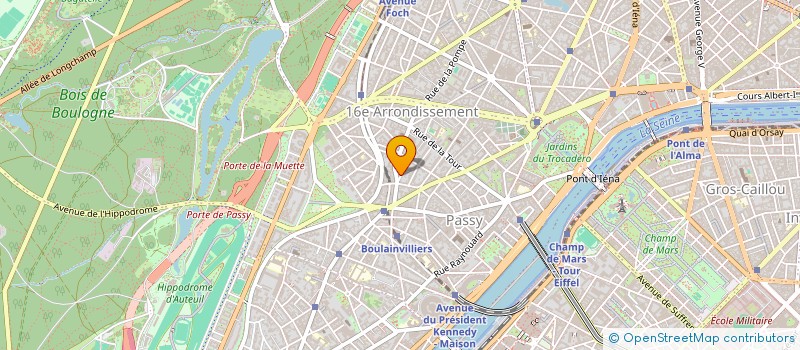 localisation de l'entreprise ENTRE LES ARTS, LES RECHERCHES ET LES CULTURES  PARIS