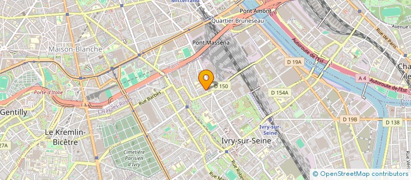localisation de l'entreprise ENTRE LES IMAGES à IVRY-SUR-SEINE