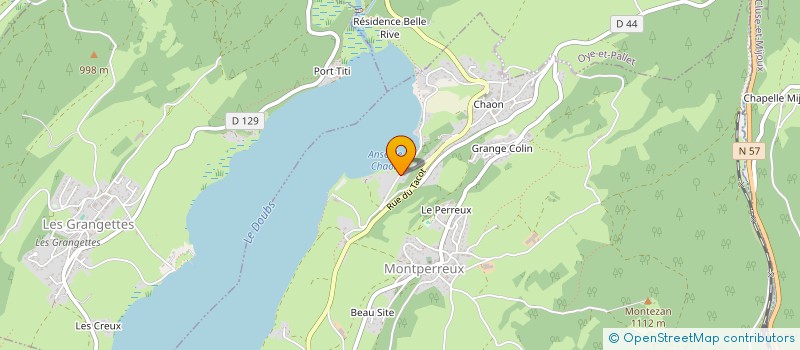 localisation de l'entreprise ENTRE LES LACS  LABERGEMENT-SAINTE-MARIE