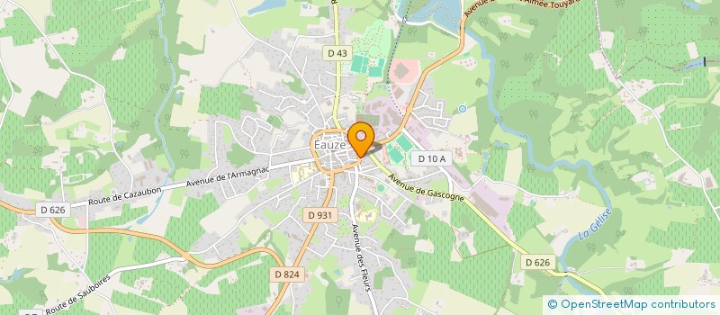 localisation de l'entreprise ENTRE LES LIGNES  EAUZE