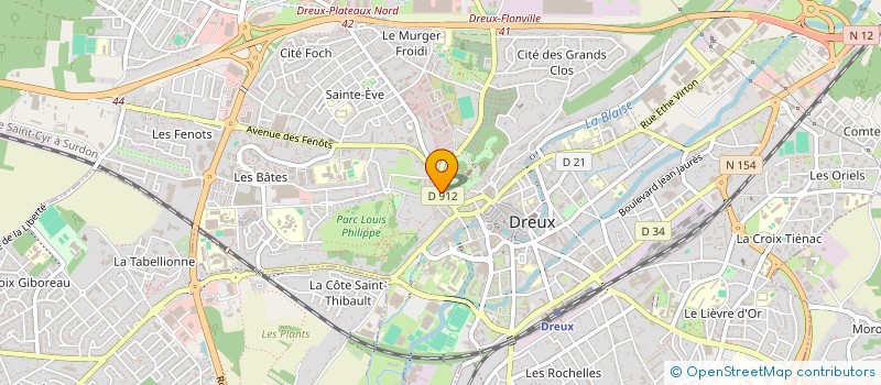 localisation de l'entreprise ENTRE LES MAINS DE SARA à DREUX