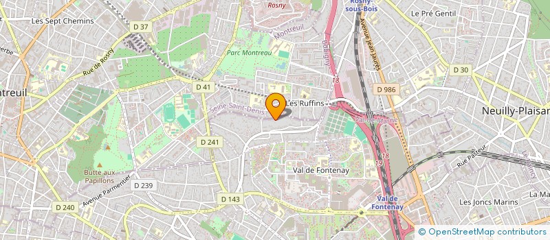 localisation de l'entreprise ENTRE LES PAVES à FONTENAY-SOUS-BOIS