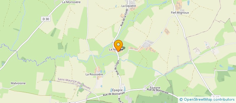 localisation de l'entreprise ENTRE LES PONTS à SAINT-MAURICE-DES-NOUES