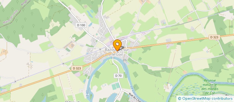 localisation de l'entreprise ENTRE LOISIR ET PASSION à BAZOUGES CRE SUR LOIR