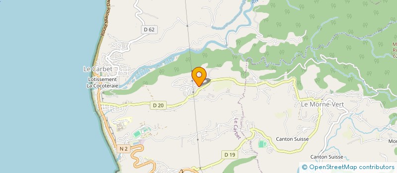 localisation de l'entreprise ENTRE'M  LE CARBET