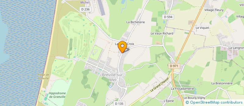 localisation de l'entreprise ENTRE MER ET FORET  BREVILLE-SUR-MER