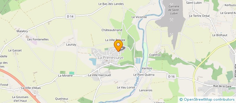 localisation de l'entreprise ENTRE MER ET OCEAN  LA PRENESSAYE