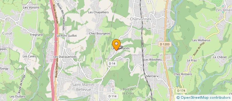 localisation de l'entreprise ENTRE METS ET VINS  CHARVONNEX