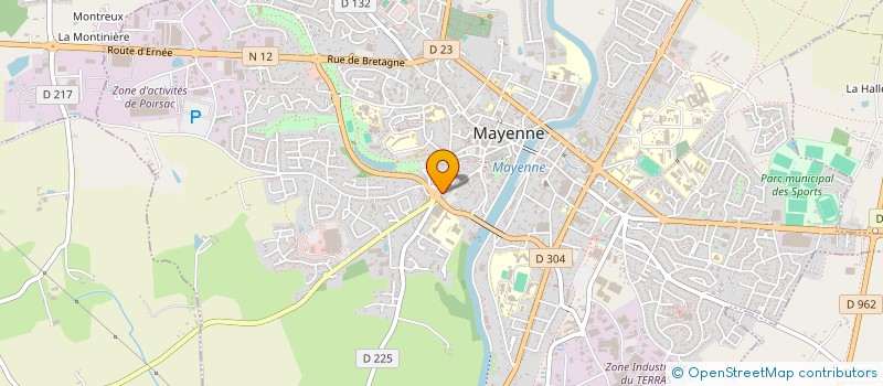 localisation de l'entreprise ENTRE MOI ET ELLE  MAYENNE