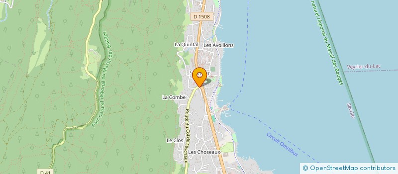 localisation de l'entreprise ENTRE MONTAGNE ET LAC  SEVRIER