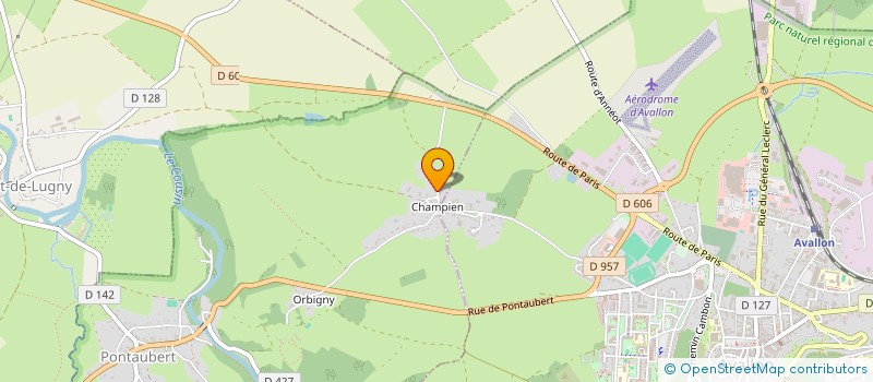 localisation de l'entreprise ENTRE MONTAGNE ET OCEAN  PONTAUBERT