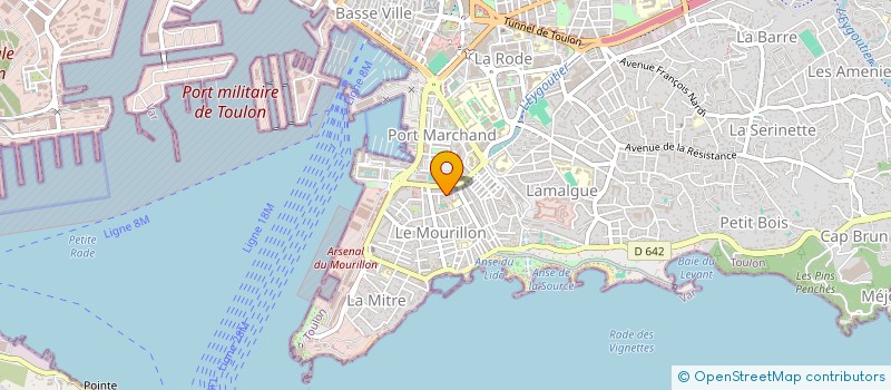 localisation de l'entreprise ENTRE NOIR BLANC ATELIER NUANCES  TOULON