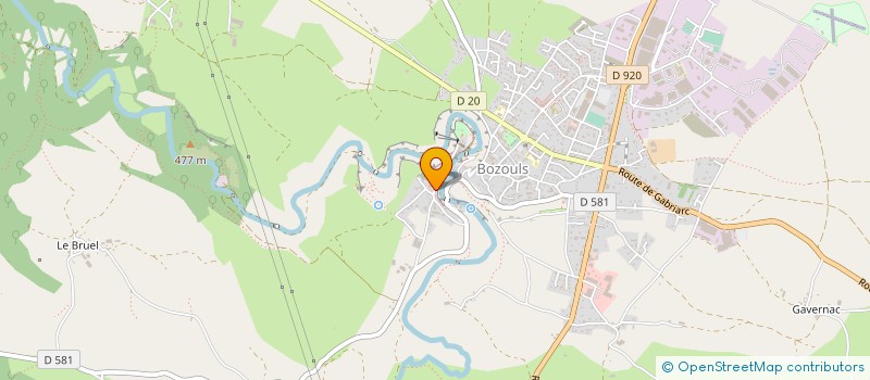 localisation de l'entreprise ENTRE NOUS  BOZOULS